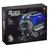 Takuki T1112 V8 Turbo Charged Xếp hình lắp ráp ghép mô hình Động cơ V8
