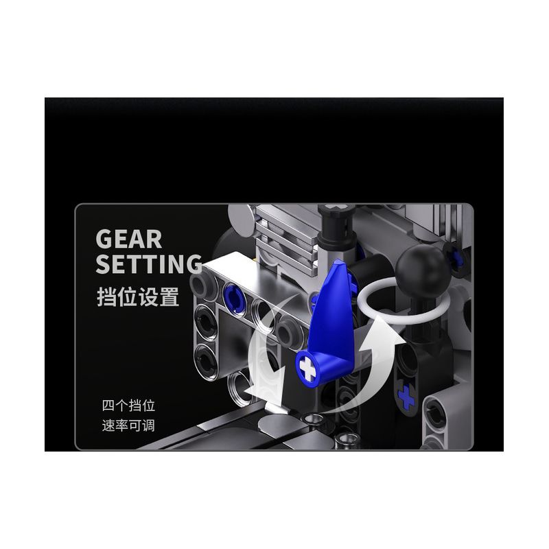 Takuki T1112 V8 Turbo Charged Xếp hình lắp ráp ghép mô hình Động cơ V8