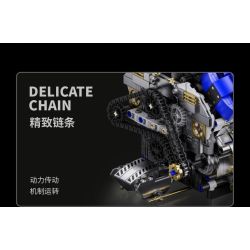 Takuki T1112 V8 Turbo Charged Xếp hình lắp ráp ghép mô hình Động cơ V8