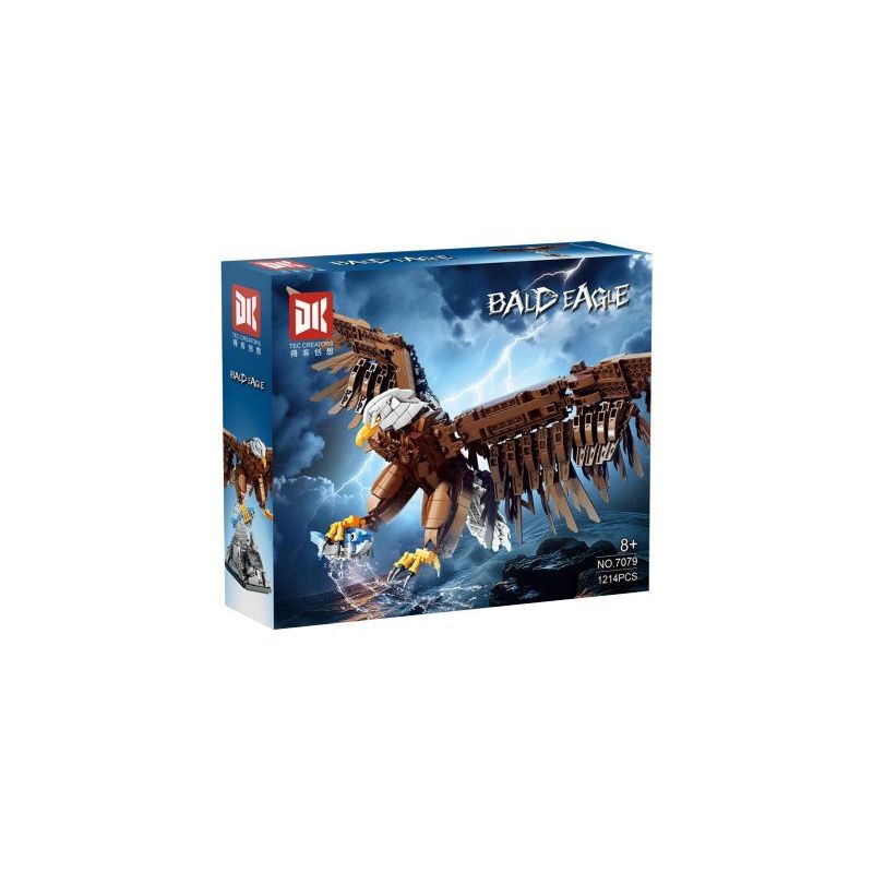 DK 7079 Bald Eagle Xếp hình lắp ráp ghép mô hình con kên kên