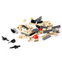 Kazi KY84027 84027 non  XE TẢI CHỞ QUÂN bộ đồ chơi xếp lắp ráp ghép mô hình Field Army Chiến Trường 183 khối