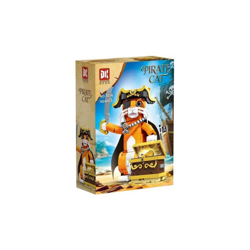 DK 7074 Pirate Cat Xếp hình lắp ráp ghép mô hình mèo cướp biển