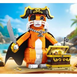 DK 7074 Pirate Cat Xếp hình lắp ráp ghép mô hình mèo cướp biển