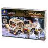 Kazi KY84027 84027 non  XE TẢI CHỞ QUÂN bộ đồ chơi xếp lắp ráp ghép mô hình Field Army Chiến Trường 183 khối