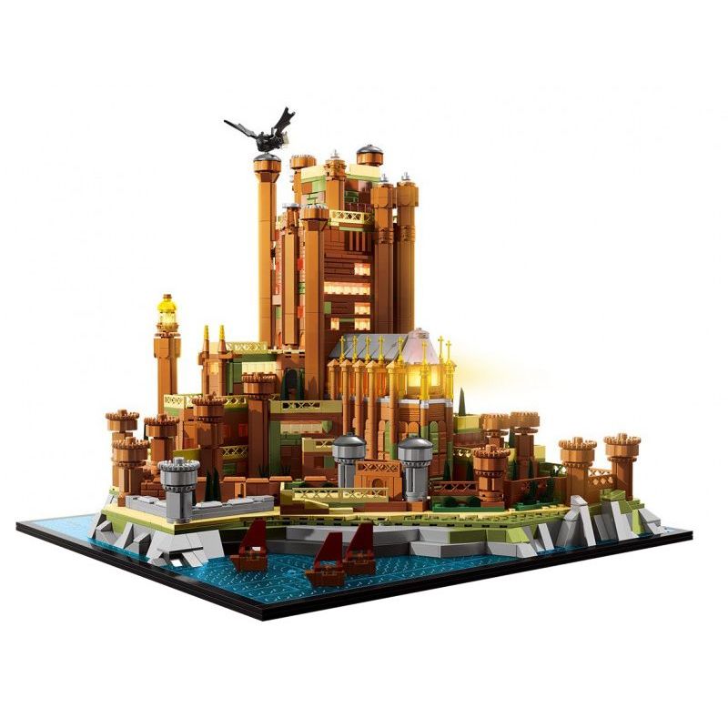 DK 7076 Scarlet Castle Xếp hình lắp ráp ghép mô hình Game of Thrones: The Red Keep The Scarlet Keep