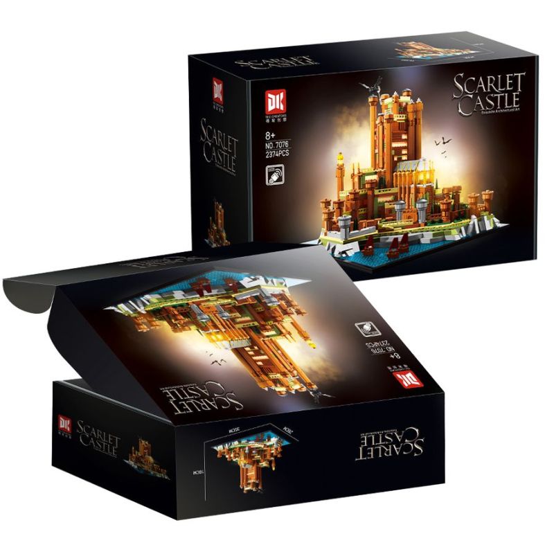 DK 7076 Scarlet Castle Xếp hình lắp ráp ghép mô hình Game of Thrones: The Red Keep The Scarlet Keep