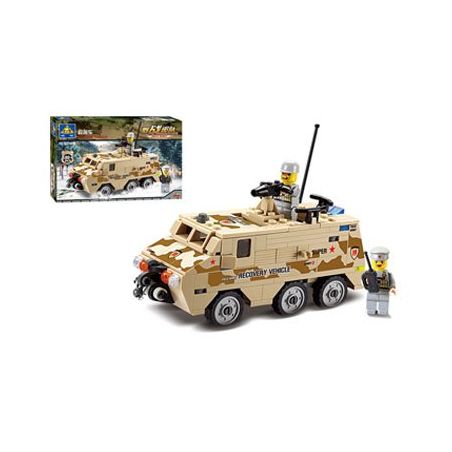 Kazi KY84026 84026 non  XE GIẢI CỨU BỌC THÉP bộ đồ chơi xếp lắp ráp ghép mô hình Field Army Chiến Trường 180 khối
