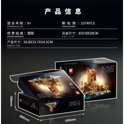 DK 7076 Scarlet Castle Xếp hình lắp ráp ghép mô hình Game of Thrones: The Red Keep The Scarlet Keep