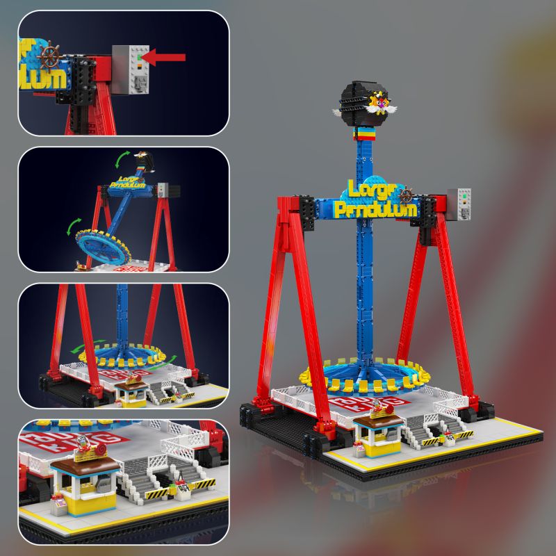 MouldKing 11027 Pendulum Ride Xếp hình lắp ráp ghép mô hình Xứ sở mộng mơ: Con lắc lớn