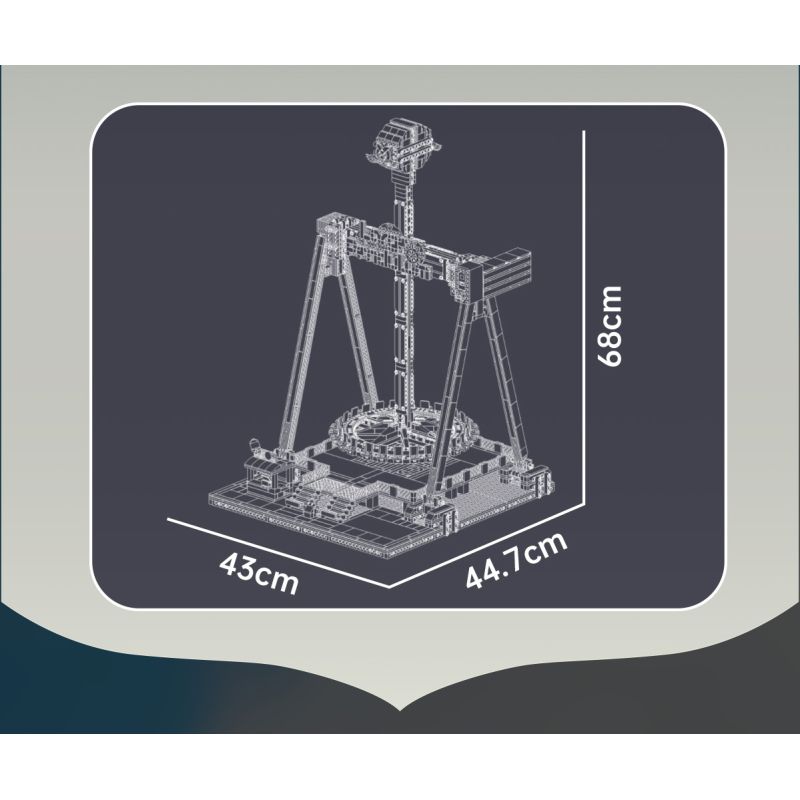 MouldKing 11027 Pendulum Ride Xếp hình lắp ráp ghép mô hình Xứ sở mộng mơ: Con lắc lớn