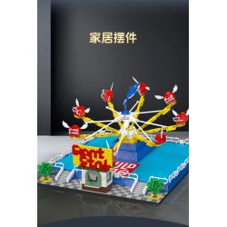 MouldKing 11028 Dolphin Spin Ride Xếp hình lắp ráp ghép mô hình Xứ sở mộng mơ: Cá heo vui nhộn