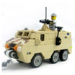 Kazi KY84026 84026 non  XE GIẢI CỨU BỌC THÉP bộ đồ chơi xếp lắp ráp ghép mô hình Field Army Chiến Trường 180 khối