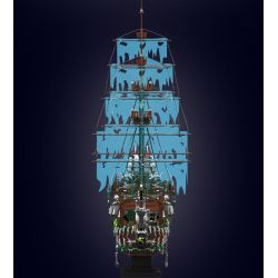 MouldKing 13218 The Flying Dutchman Xếp hình lắp ráp ghép mô hình người Hà Lan bay