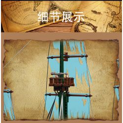 MouldKing 13218 The Flying Dutchman Xếp hình lắp ráp ghép mô hình người Hà Lan bay