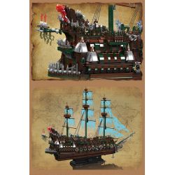 MouldKing 13218 The Flying Dutchman Xếp hình lắp ráp ghép mô hình người Hà Lan bay