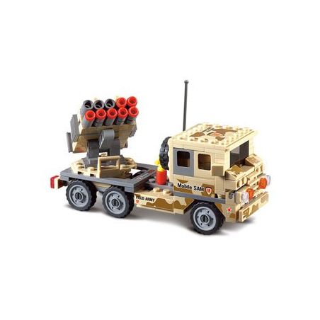 Kazi KY84025 84025 non  TÊN LỬA SAM DI ĐỘNG bộ đồ chơi xếp lắp ráp ghép mô hình Field Army Chiến Trường 210 khối