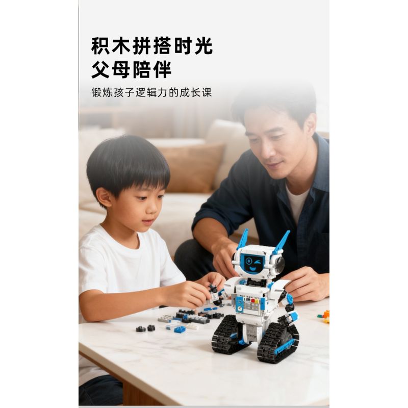 MouldKing 15089 MouldKing 15090 AI Robot Xếp hình lắp ráp ghép mô hình Robot thông minh AI Xiaoxing