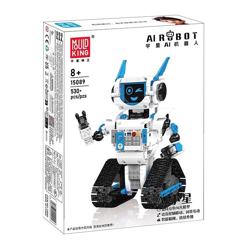 MouldKing 15089 MouldKing 15090 AI Robot Xếp hình lắp ráp ghép mô hình Robot thông minh AI Xiaoxing