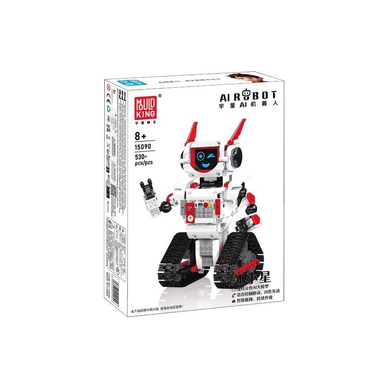 MouldKing 15089 MouldKing 15090 AI Robot Xếp hình lắp ráp ghép mô hình Robot thông minh AI Xiaoxing