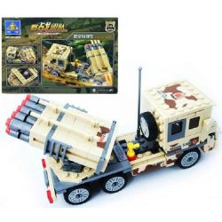 Kazi KY84025 84025 non  TÊN LỬA SAM DI ĐỘNG bộ đồ chơi xếp lắp ráp ghép mô hình Field Army Chiến Trường 210 khối