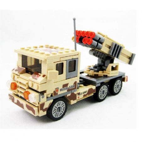 Kazi KY84025 84025 non  TÊN LỬA SAM DI ĐỘNG bộ đồ chơi xếp lắp ráp ghép mô hình Field Army Chiến Trường 210 khối