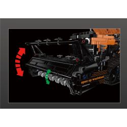 MouldKing 17086 Remote Control Reclaming Machine Xếp hình lắp ráp ghép mô hình Máy cải tạo đất điều khiển từ xa