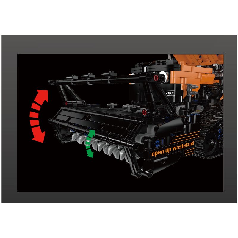 MouldKing 17086 Remote Control Reclaming Machine Xếp hình lắp ráp ghép mô hình Máy cải tạo đất điều khiển từ xa