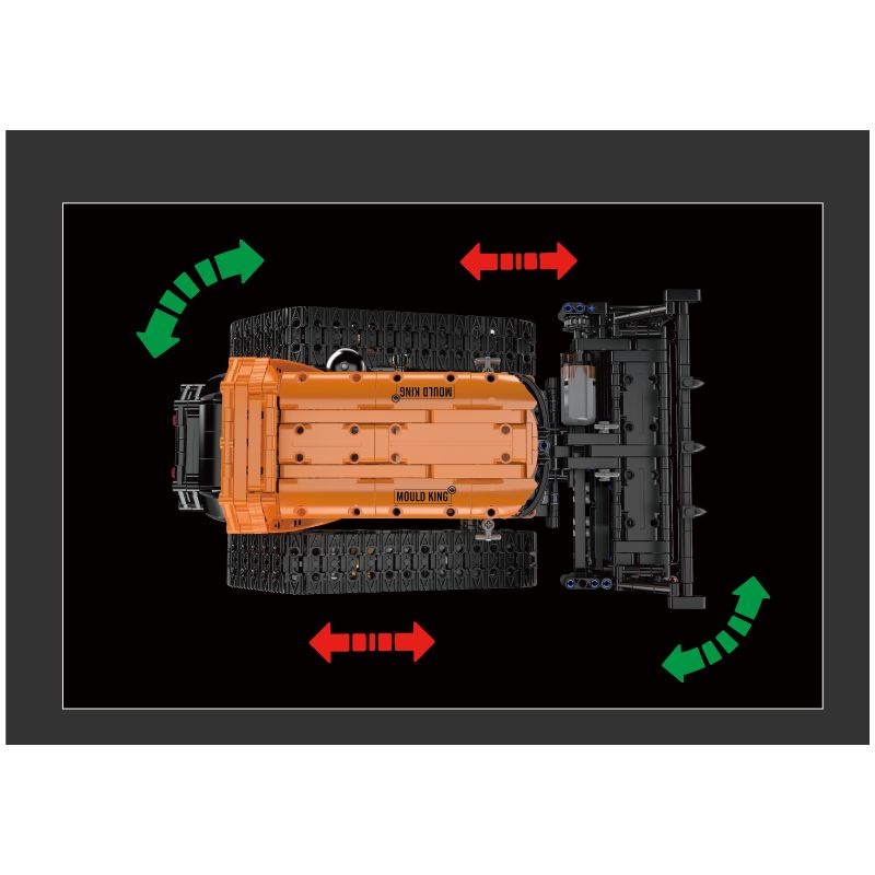 MouldKing 17086 Remote Control Reclaming Machine Xếp hình lắp ráp ghép mô hình Máy cải tạo đất điều khiển từ xa