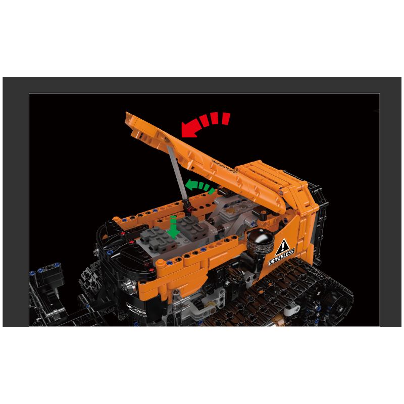 MouldKing 17086 Remote Control Reclaming Machine Xếp hình lắp ráp ghép mô hình Máy cải tạo đất điều khiển từ xa