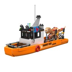 MouldKing 29002 T-Rex Transport Ship Xếp hình lắp ráp ghép mô hình Thế giới kỷ Jura: Người vận chuyển T-Rex