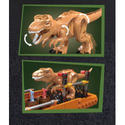 MouldKing 29002 T-Rex Transport Ship Xếp hình lắp ráp ghép mô hình Thế giới kỷ Jura: Người vận chuyển T-Rex