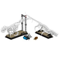 MouldKing 29005 Dino Fossils Mosasaurus & Velociraptor Xếp hình lắp ráp ghép mô hình Thế giới kỷ Jura: Hóa thạch Sorosaurus và Velociraptor