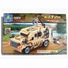 Kazi KY84024 84024 non  XE HUMMER CHỞ LÍNH bộ đồ chơi xếp lắp ráp ghép mô hình Field Army FIELD ARMY SCOUT CAR Chiến Trường 219 khối