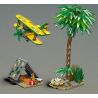 MouldKing 29001 Brachiosaurus & Biplane Camp Xếp hình lắp ráp ghép mô hình Thế giới kỷ Jura: Trứng khủng long trại Gyrosaurus