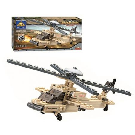 Kazi KY84023 84023 non  TRỰC THĂNG TẤN CÔNG bộ đồ chơi xếp lắp ráp ghép mô hình Field Army Chiến Trường 97 khối