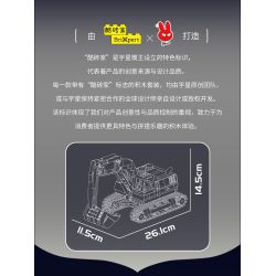 MouldKing 24089 Excavator Xếp hình lắp ráp ghép mô hình máy xúc