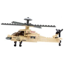 Kazi KY84023 84023 non  TRỰC THĂNG TẤN CÔNG bộ đồ chơi xếp lắp ráp ghép mô hình Field Army Chiến Trường 97 khối