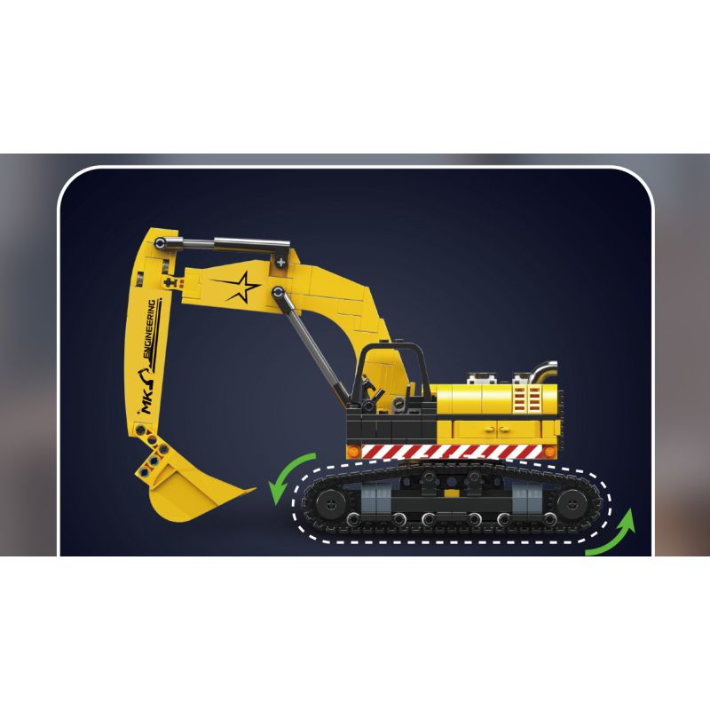 MouldKing 24089 Excavator Xếp hình lắp ráp ghép mô hình máy xúc