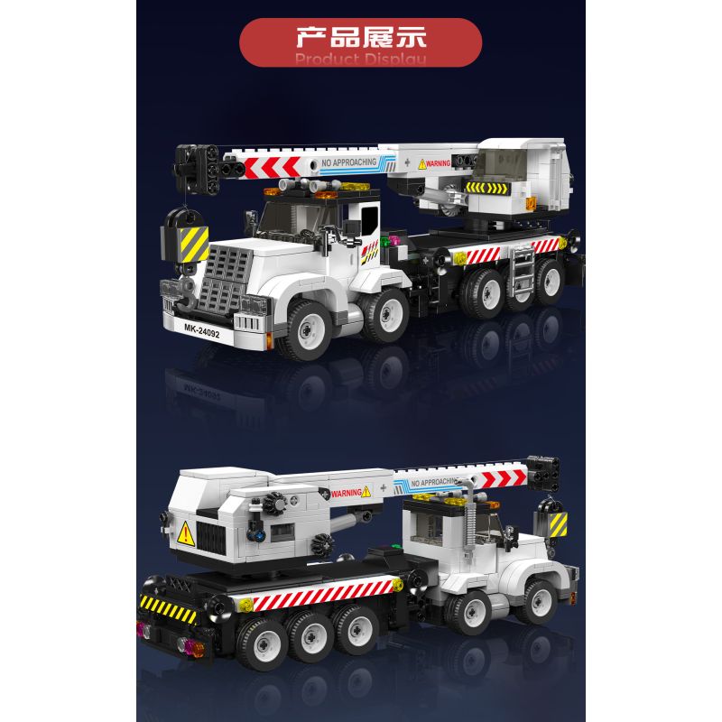 MouldKing 29092 Service Crane Truck Xếp hình lắp ráp ghép mô hình xe cẩu