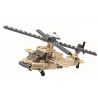 Kazi KY84023 84023 non  TRỰC THĂNG TẤN CÔNG bộ đồ chơi xếp lắp ráp ghép mô hình Field Army Chiến Trường 97 khối