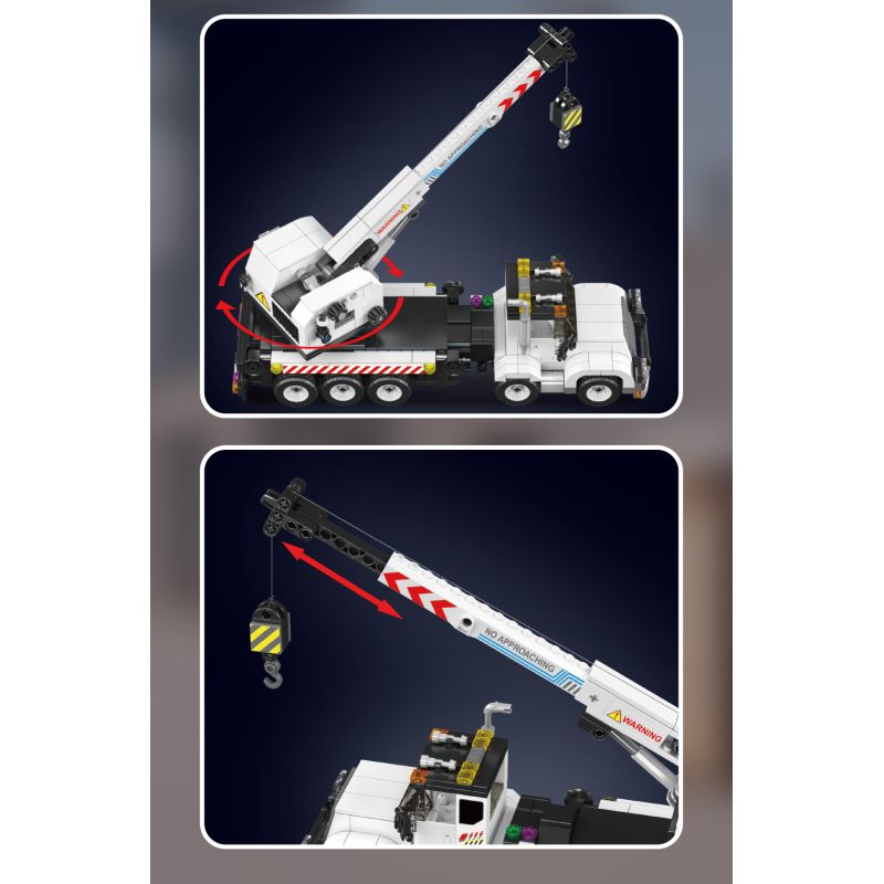 MouldKing 29092 Service Crane Truck Xếp hình lắp ráp ghép mô hình xe cẩu