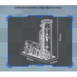MouldKing 11031 Space Elevator Xếp hình lắp ráp ghép mô hình thang máy không gian