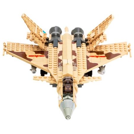 Kazi KY84021 84021 non  MÁY BAY TIÊM KÍCH SUKHOI SU-27 bộ đồ chơi xếp lắp ráp ghép mô hình Field Army Chiến Trường 339 khối