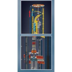 MouldKing 11031 Space Elevator Xếp hình lắp ráp ghép mô hình thang máy không gian
