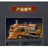 MouldKing 12046 Steampunk Train Xếp hình lắp ráp ghép mô hình tàu hơi nước