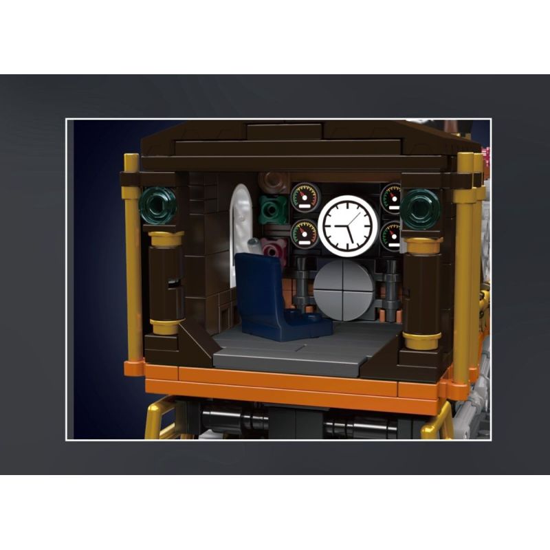 MouldKing 12046 Steampunk Train Xếp hình lắp ráp ghép mô hình tàu hơi nước