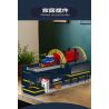 MouldKing 17094 Railcar Rotary Dumper Xếp hình lắp ráp ghép mô hình Máy xúc quay đường sắt