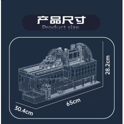 MouldKing 17094 Railcar Rotary Dumper Xếp hình lắp ráp ghép mô hình Máy xúc quay đường sắt