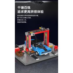 MouldKing 24086 Repair Garage & Challenger Muscle Car Xếp hình lắp ráp ghép mô hình Cửa hàng bảo trì & Xe cơ bắp Challenger