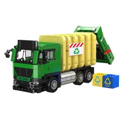 MouldKing 24088 Eco-Friendy Garbage Truck Xếp hình lắp ráp ghép mô hình Mini World: Xe chở rác thân thiện với môi trường